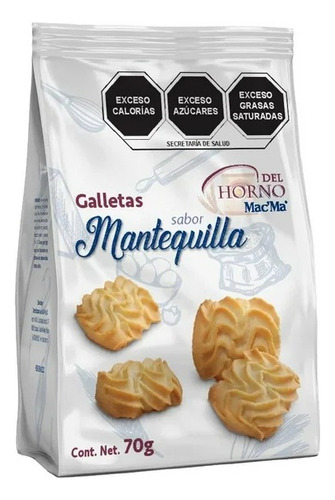 21 Pzas Mac'ma Del Horno Sabor Mantequilla 70 G
