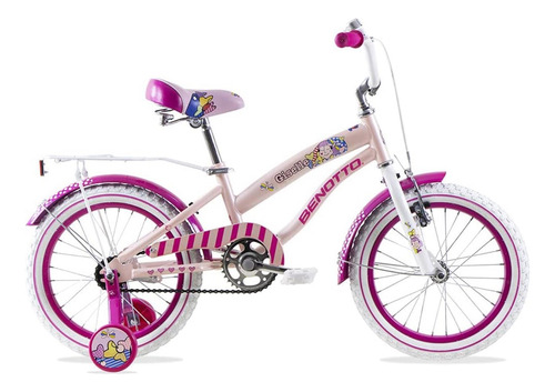Hermosa Bicicleta Benotto Giselle R16 Niñas Contrapedal