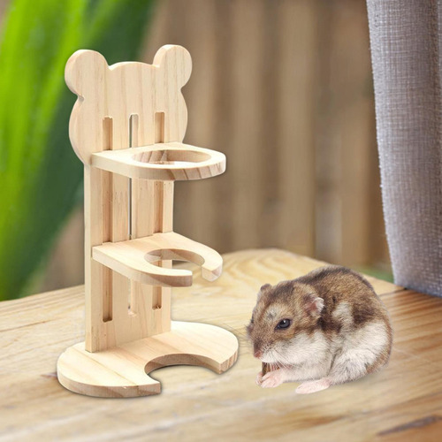 Soporte De Madera Para Hámster Para Interiores, Accesorios P