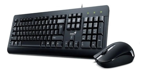 Combo Teclado Y Mouse Genius Usb Km-160 Pc Con Cable