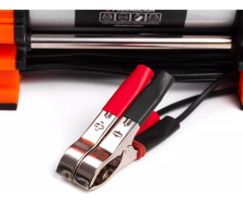 Imagen 5 de 10 de Compresor Aire Doble 2 Piston / Cilindro 12v Metal Auto 4x4