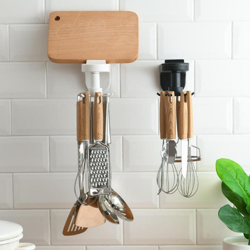 Utensilios De Cocina Montados En La Black_wall Mount