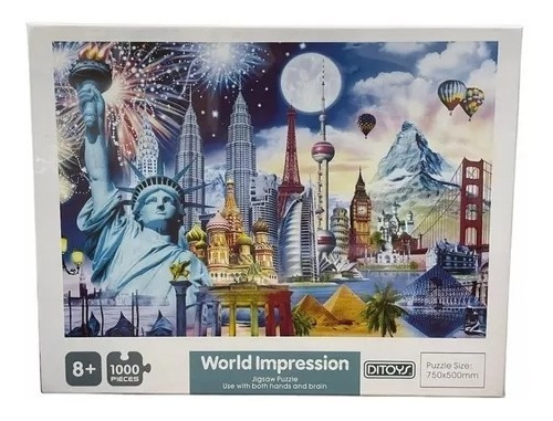 Rompecabezas Puzzle X1000 Ditoys Varios Modelos Mundotoys