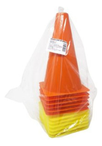 Edu-020 Cono Señalización Plástico 12 Piezas 23 Cm Eduplas