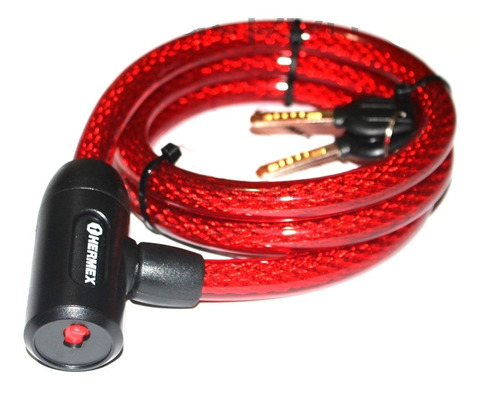 Candado Cable 15mm X 1.2mts Bicicleta Motocicleta Seguridad