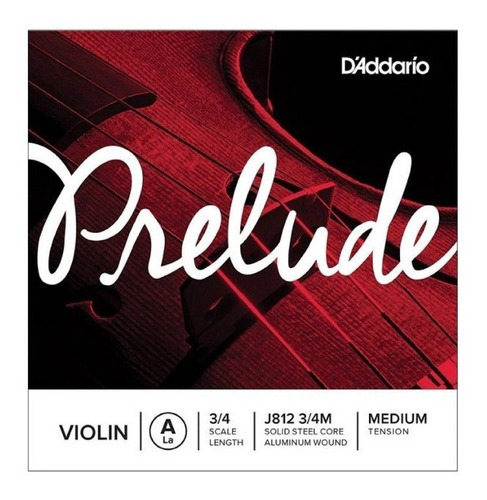 Cuerda Suelta P/violín 3/4 Daddario J812 3/4m Prelude Cuo