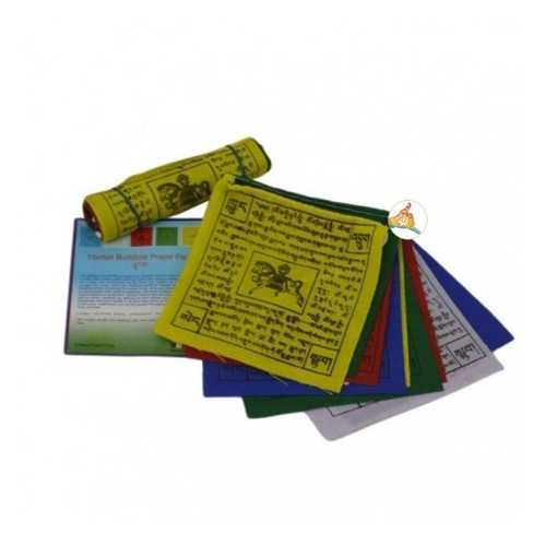 Imagen 2 de 3 de Bandera Tibetana 1.80 Mt De Largo / Lamanoworld