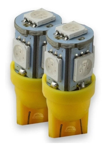 Foco Pellizco Led 5050 T10-158 Color A Elegir Por Par Bsp