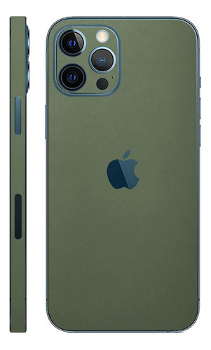 Skin Vinil Autoadherible Verde Militar Premium iPhone 12 Pro
