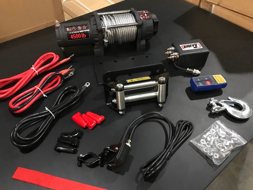 Malacate 4500 Lbs 2000 Kg 12v Control Remoto Cable De Acero