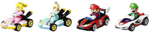 Vehículo Mario Kart Hot Wheels, Paquete De 4, Juego De 4 Fav