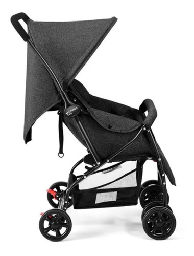 Carrinho De Bebê Com Alça Reversível Max Preto - Multikids