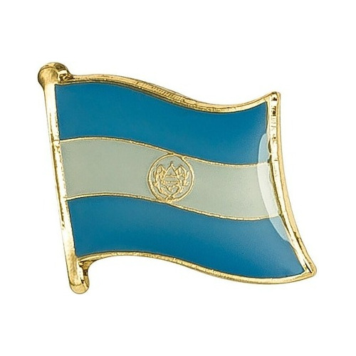 Pin Metalico Broche Bandera El Salvador Pasaporte Viaje Pais