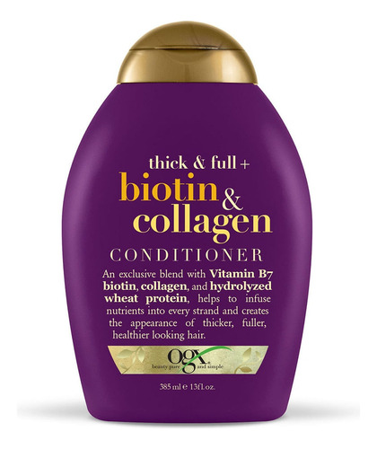 Acondicionador Organix Biotin & Collagen X 385ml