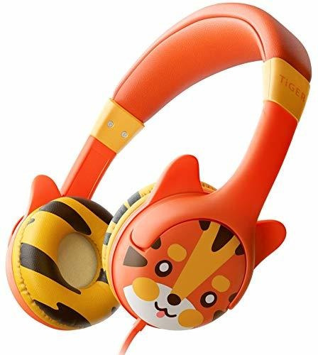Kidrox Tiger-ear - Auriculares De Diadema Para Niños (volum