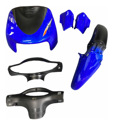 Kit De Plasticos Original Gilera Smash 110 Azul 6 Piezas