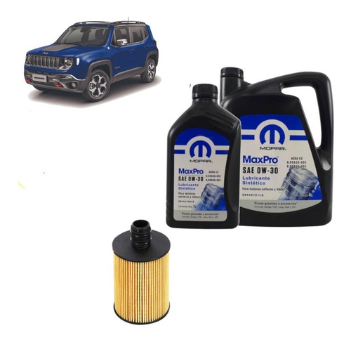Imagen 1 de 5 de Kit De Filtro Y Aceite Mopar Jeep Renegade 2.0 Diesel