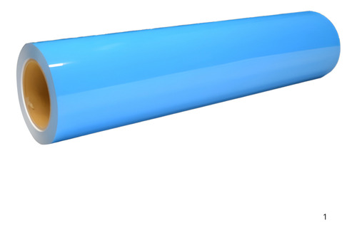 Vinilo Textil Termotransferible Rollo De 0.50x25 Mts Flex Pvc Color Azul Neon Espesor 220 Micrones Matte Pu Resistente Al Agua Marca Global Electronics
