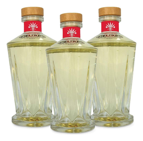 Mezcal Reposado Caja 3 Und Espadín Delirio De Oaxaca 750ml