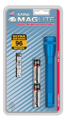 Mini Linterna Incandescent Maglite De 2 Cells Aa, Blue...