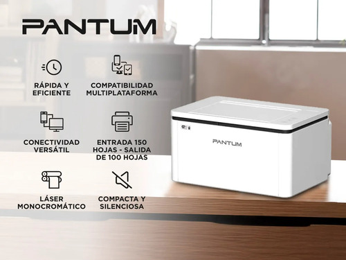 Impresora Mono Pantum Bp2300w Láser B/n Bluetooth Wifi Blanco