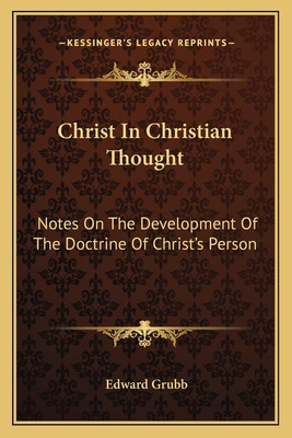 Libro Christ In Christian Thought: Notes On The Developme...