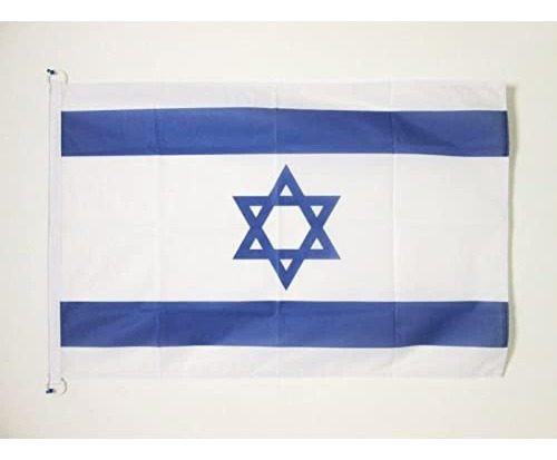 Bandeira de Israel 90cm x 60cm Israelense com anéis externos
