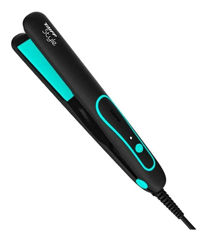 Imagem 2 de 8 de Chapinha de cabelo Taiff Style preta 110V/220V
