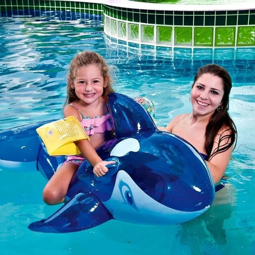 Ballena Flotador Bote Inflable Ideal Pileta Colchoneta Color Foto 1