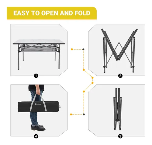 Kingcamp Amplio Rollo Compacto De Aluminio Para 4-6 Personas