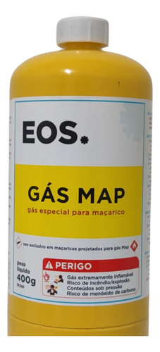 Kit 6 Refil Cilindro Gás Map 400g Para Maçarico Portátil Eos