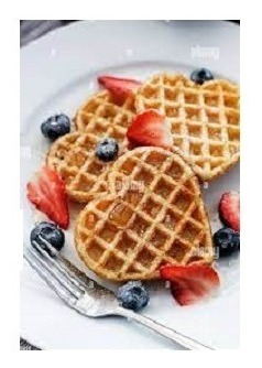 Imagen 2 de 2 de Wafflera Simple Con Forma De Corazón