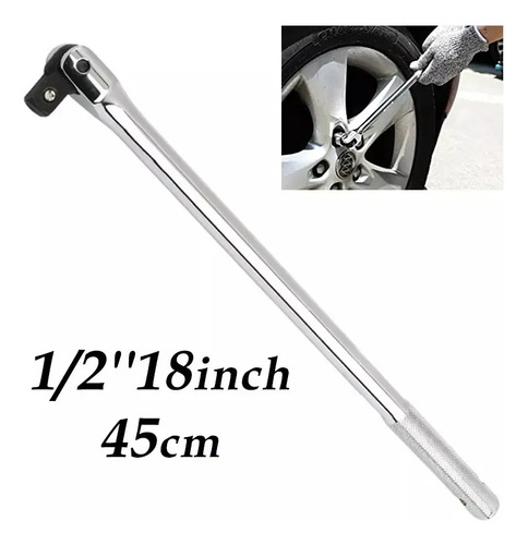 Ycrigns® Maneral Dado Cuadro 1/2'' Mango Articulado 45cm De Acero