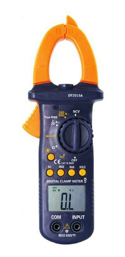 Imagen 1 de 4 de Pinza Amperométrica Baw Dt2015a True Rms Ncv Cat Linterna