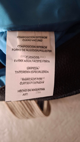 Cartera Grande De Cuero Marca Lázaro Azul Marino. Usada Azul Marino Lisa Níquel Blanco Y Azul Marino (Usado)