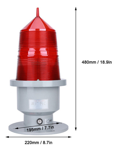 Señal Led Beacon Gz-155led Para Resaltar Obstáculos De Aviac
