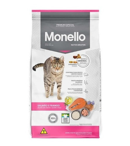 Monello Cat  Salmón, Atun Y Pollo 1 Kg