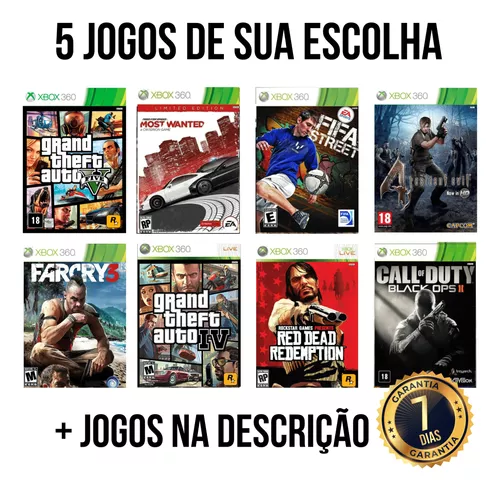 Jogos Xbox360, Kit Com 5 Jogos A Sua Escolha,leia Descrição