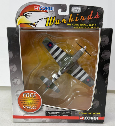 Corgi Warbirds Avion Wwii 1/72 P-51 Mustang Iii Eugeniusz