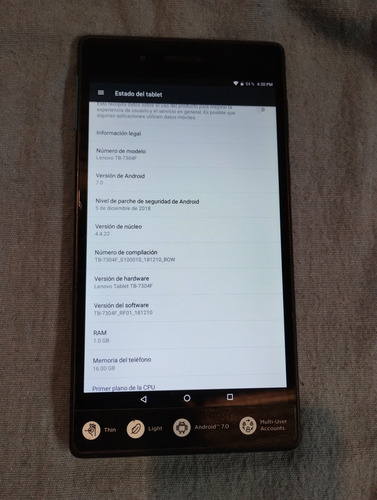 Tableta Lenovo Essential Tab 7 Tb-7304f 16gb (Usado)