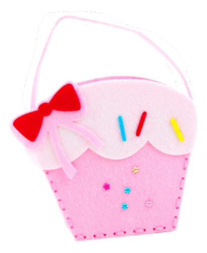 A Kit De Costura Diy Bolso De Mano De Fieltro Ligero Helado