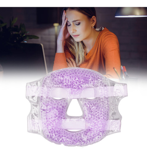 Mascarilla Facial Con Perlas De Gel Para Reducir La Migraña