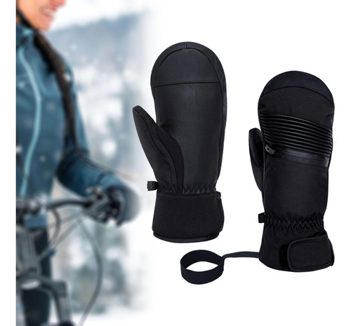 1 Par De Guantes De Esquí, Guantes Longitud Total 27cm