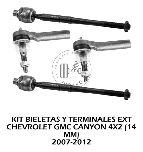 Kit Bieletas Y Terminales Ext Chevrolet Colorado 4x2 07-12