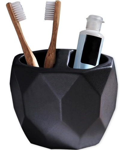 Soportes Para Cepillos De Dientes En Negro Mate Para La Enci