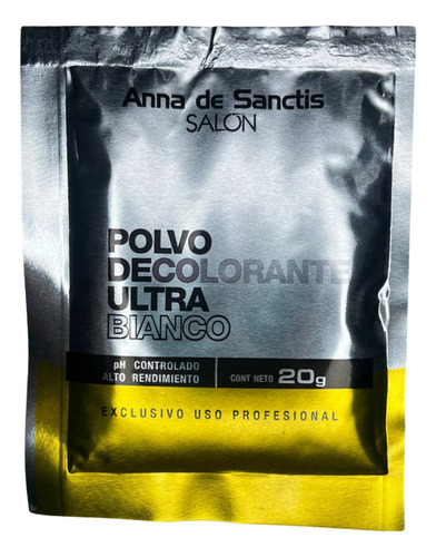 Polvo Decolorante Anna De Sanctis Profesional 20 Grs