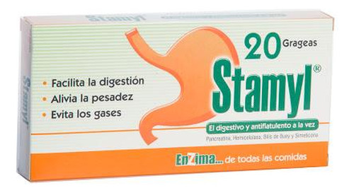 Stamyl Pancreatina + Hidrolasa + Simeticona 175mg/50g/40mg F