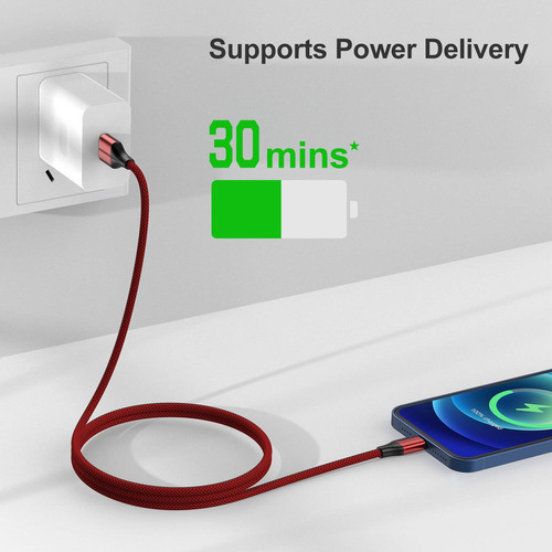 Set 4 Cables Thor Usb To Ligthning Celular Movil Datos Lau