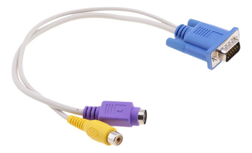 Vga A S-video / Rca Convertidor Adaptador Cable Cable