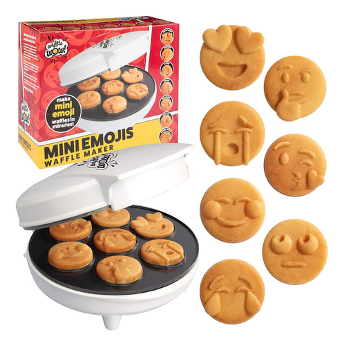 Mini Máquina De Hacer Gofres Con Emojis Para Un Desayuno Es